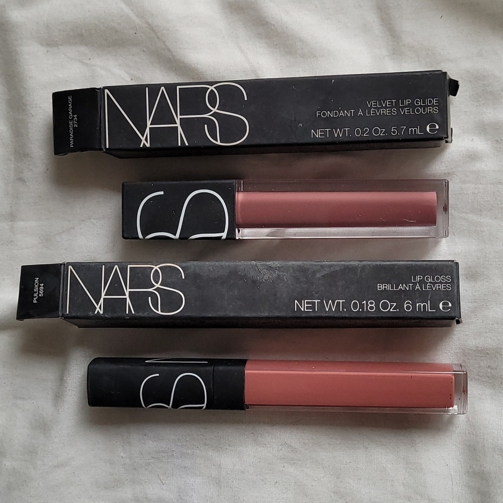 Nars lip gloss nars in plusion velvet lip glide in paradise garage both nib